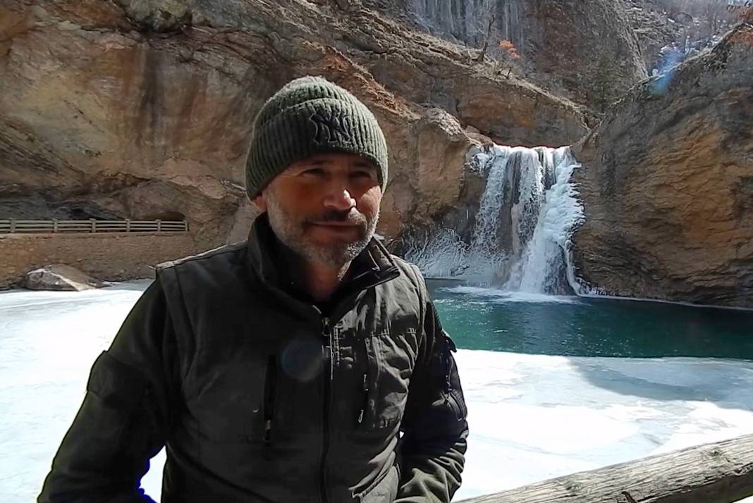 Konya'nın bu şelalesi buz tuttu 4